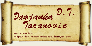 Damjanka Taranović vizit kartica